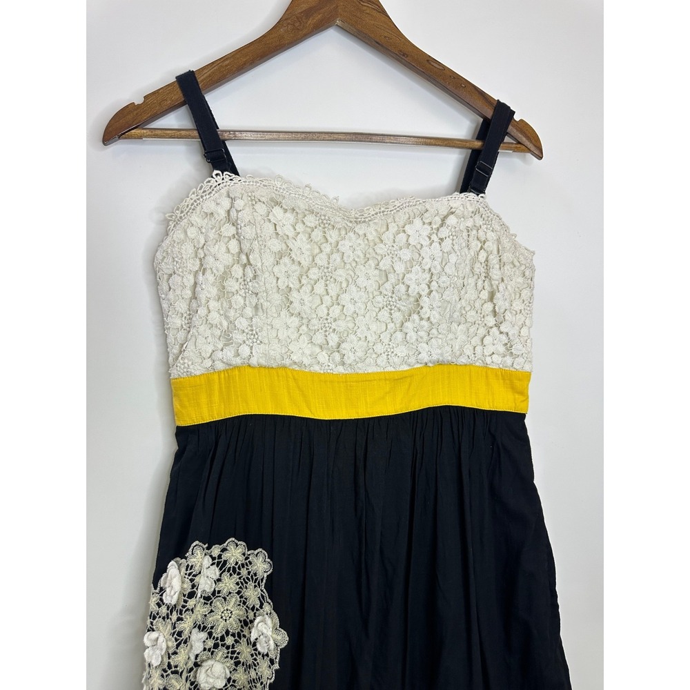 Anthropologie Floreat Dandelion Wish Dress Size 8 Lined Cotton Pockets *Flawed - Picture 3 of 16